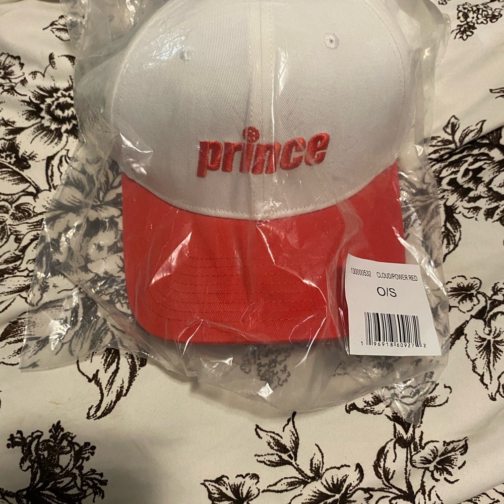 Prince  Red and White Cap